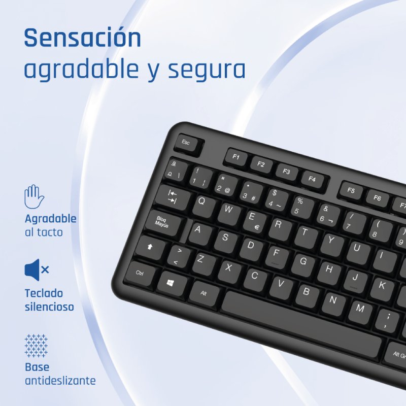 EAN 8435364320563 - iggual CK-OFFICE-105T teclado Hogar / Oficina QWERTY Español imagen 5