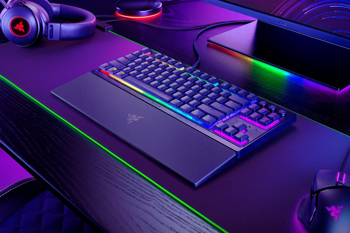 Razer Ornata V3 Tkl, Teclado De Juegos Negro, De-Layout, Razer Mecha Membrane Rz03-04880400-R3g1