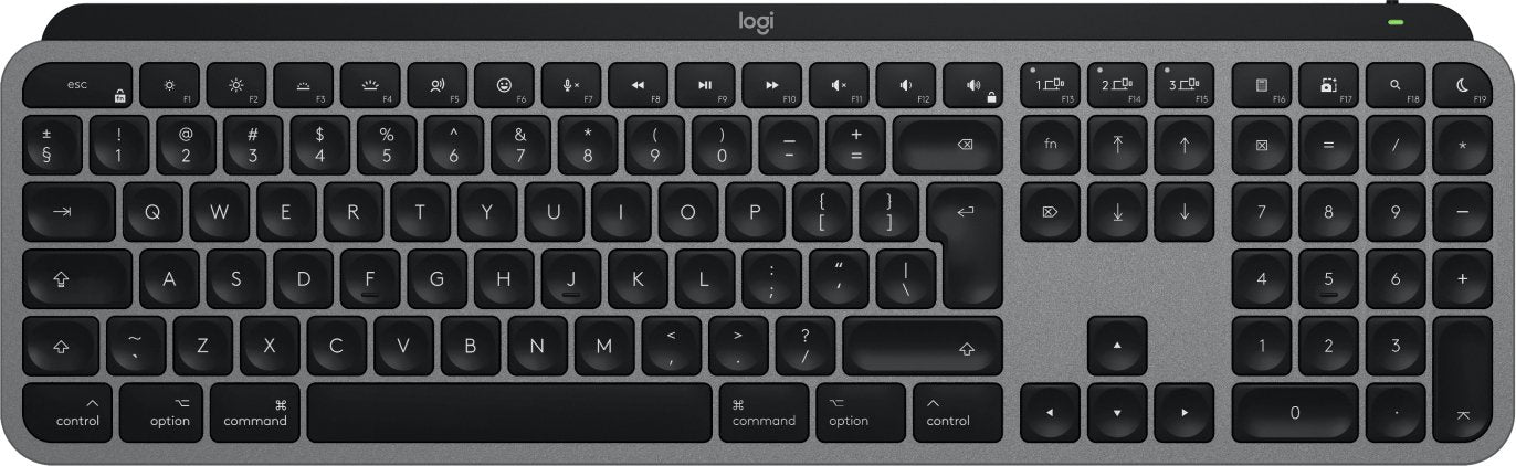 EAN 5099206114616 - Logitech MX Keys S for Mac teclado Oficina RF Wireless + Bluetooth QWERTY Internacional de EE.UU. Alumini imagen 1