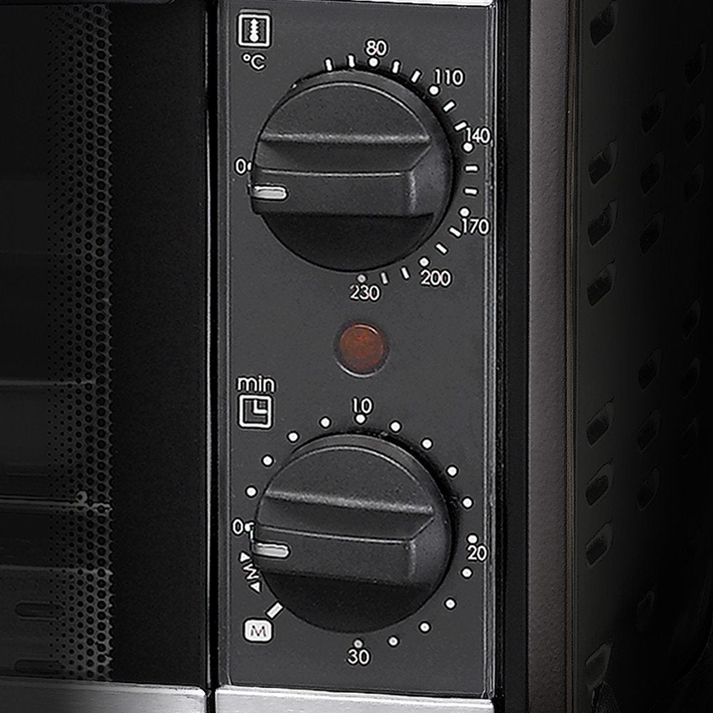 Horno Eléctrico Rommelsbacher Bg950 10 L 950 W Negro, Mini Horno Negro, Horno Eléctrico, 10 L, 950 W, 10 L, 950 W, 80 - 230 °C, Minorista