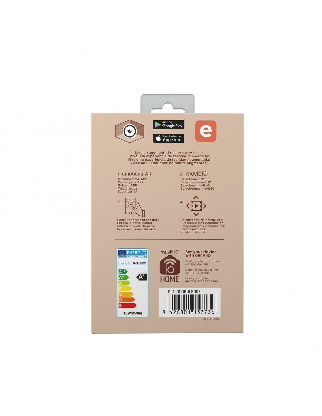 EAN 8426801157736 - Muvit MIOBULB007 iluminación inteligente Bombilla inteligente Wi-Fi 10 W imagen 7