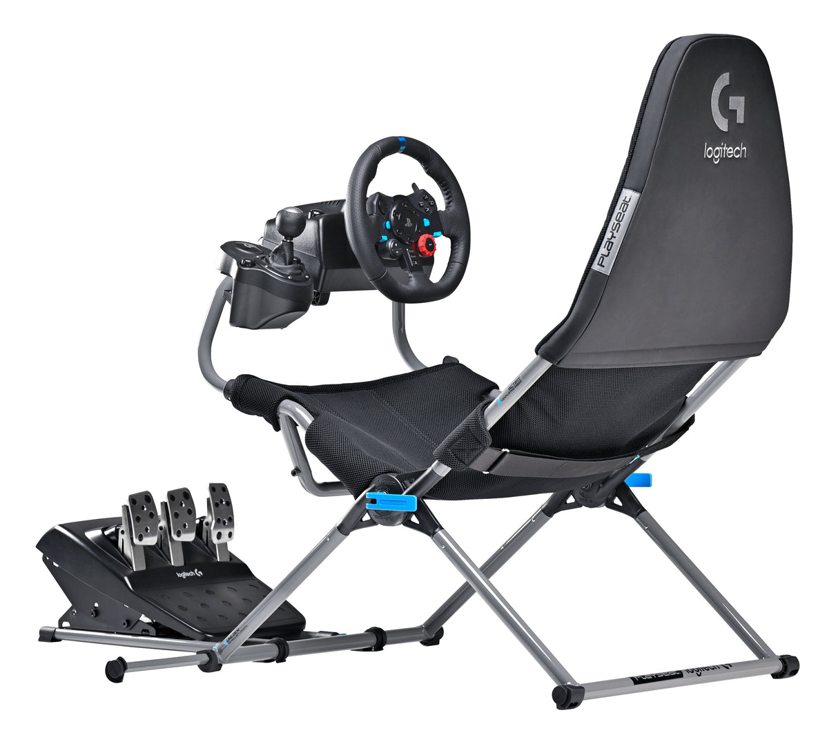 Silla Gaming Playseat Challenge X - Logitech G Edition  Negro, Gris