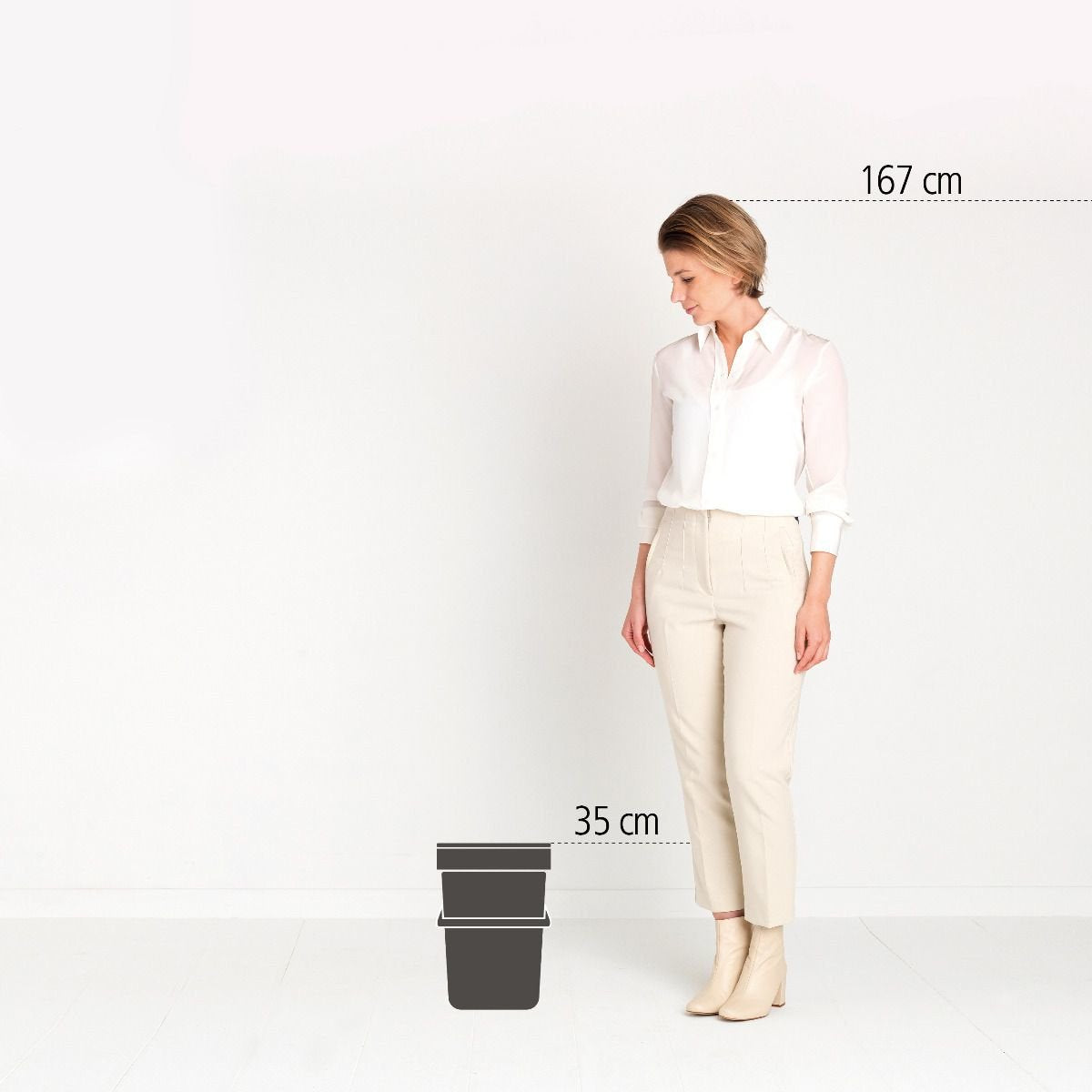EAN 8710755211829 - Brabantia Sort & Go 12 L 1 cesta(s) Verde imagen 3