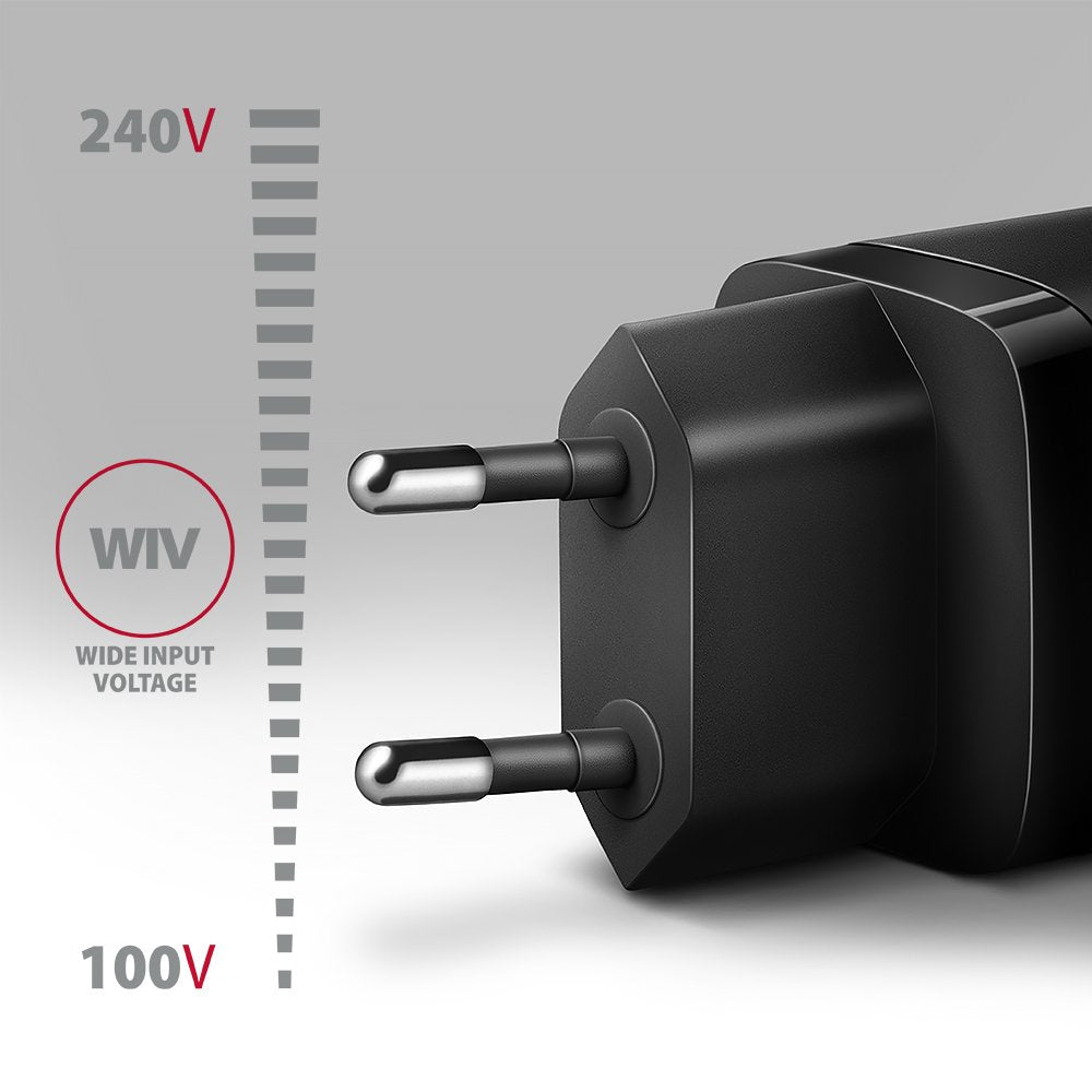 EAN 8595247908292 - Axagon ACU-PD20 wall charger 1x QC3.0/AFC/FCP/PD type-C, 20W, black Teléfono móvil, Smartphone, Reloj int imagen 3