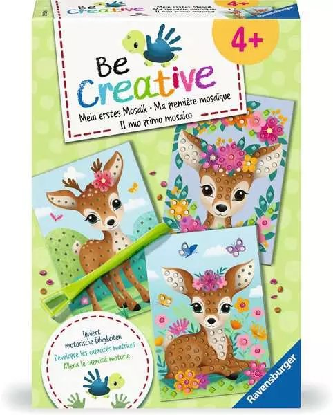 Ravensburger Becreative - Diy Mosaic Handicraft Set My Bambi, Jugando 25534