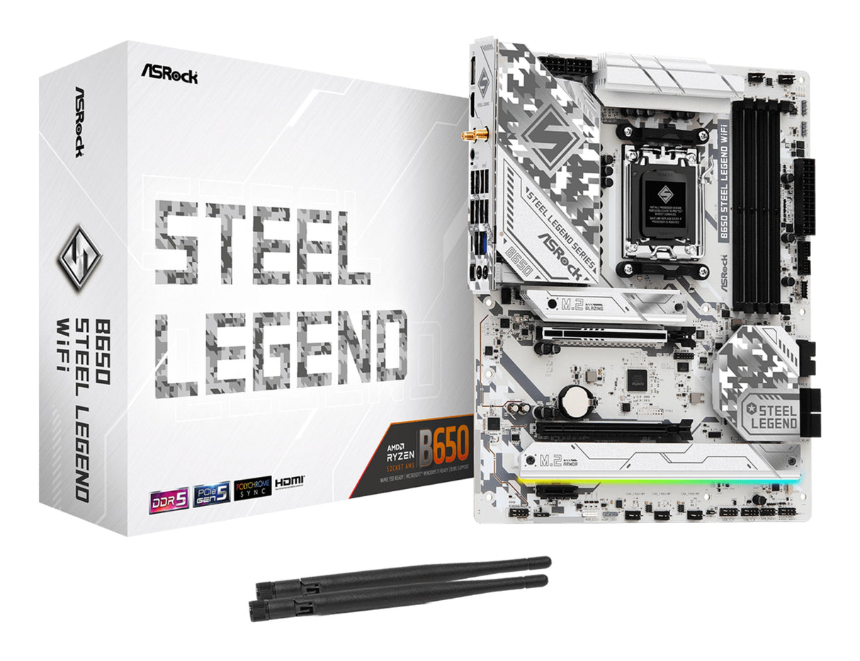 EAN 4710483944598 - Asrock B650 Steel Legend WiFi AMD B650 Zócalo AM5 ATX imagen 1