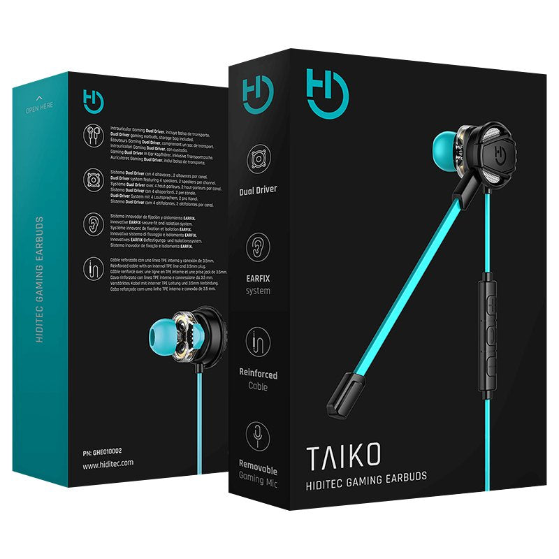 Hiditec Auricular Gaming Taiko 4*Altavoz Ø7mm 16 Ohm Microfono Integrado