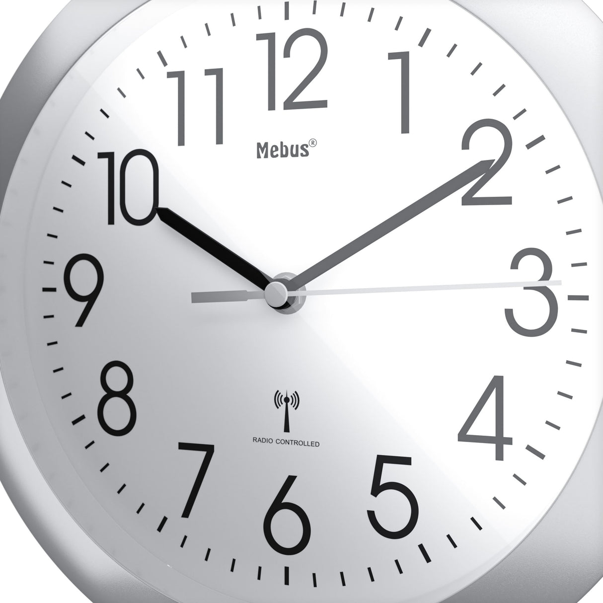 Mebus 52451 Reloj De Mesa O Pared Reloj Digital Alrededor Blanco