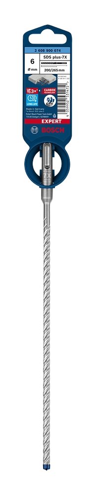 Broca Expert Hammerbohrer Sds-Plus-7x, Ø 6mm Arbeitslänge 200mm