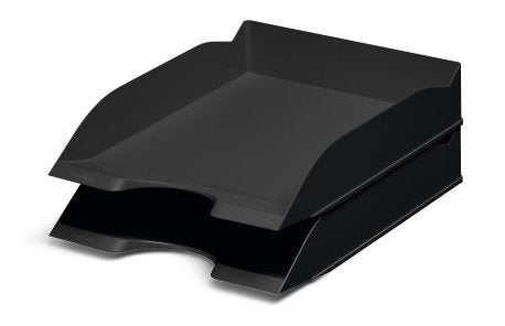 Durable Eco Archivador Plástico Reciclado Negro