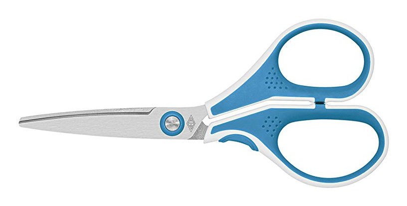 Wedo 975 5010 Tijera De Escritorio Y Manualidades Universal Corte Recto Azul, Blanco