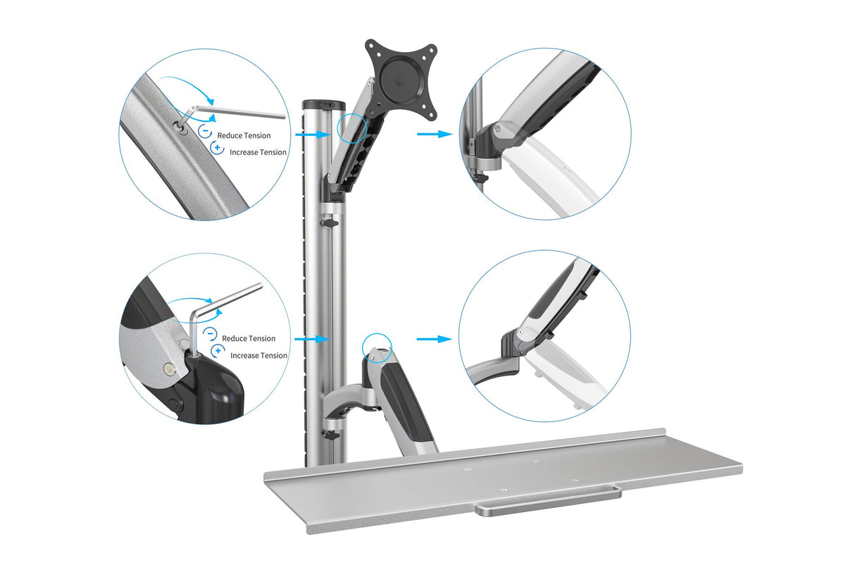 EAN 4016032383161 - Digitus DA-90354 soporte para monitor 68,6 cm (27") Plata imagen 4