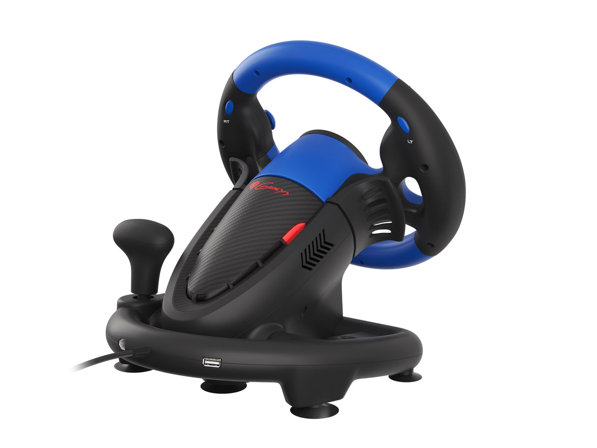 EAN 5901969425376 - GENESIS Seaborg 350 Negro, Azul USB Volante + Pedales Nintendo Switch, PC, PlayStation 4, Playstation 3, imagen 6