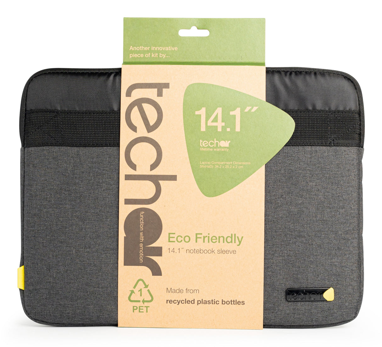 EAN 5060369675436 - Techair Eco essential 35,8 cm (14.1") Funda Gris Oscuro imagen 1