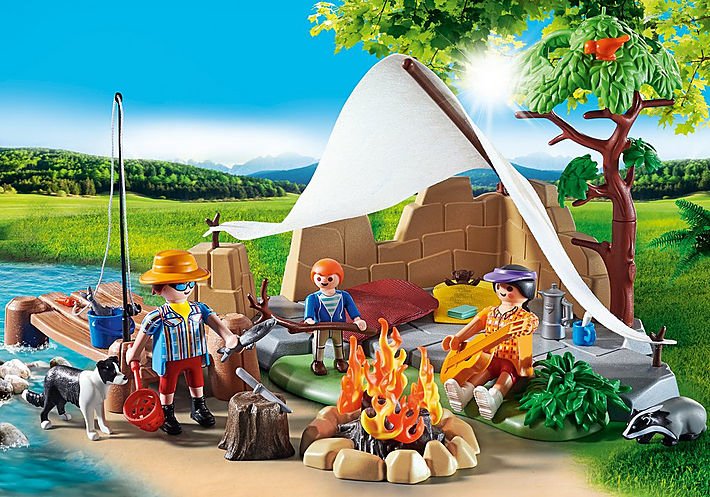 Playmobil 70743 Familia En Un Viaje De Campamento