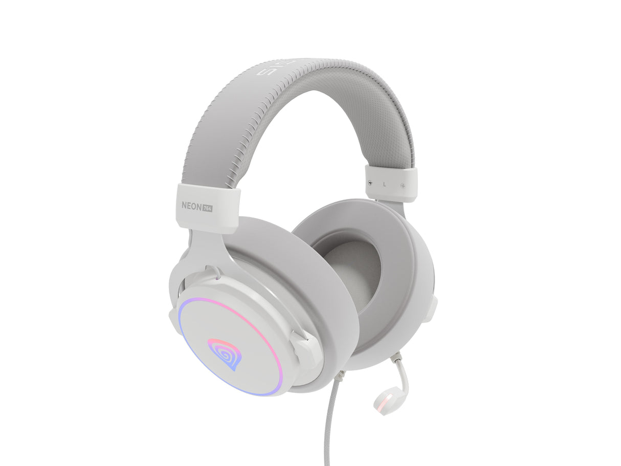 Auriculares Genesis Neon 764 Alámbrico Diadema Juego Usb Tipo A Blanco