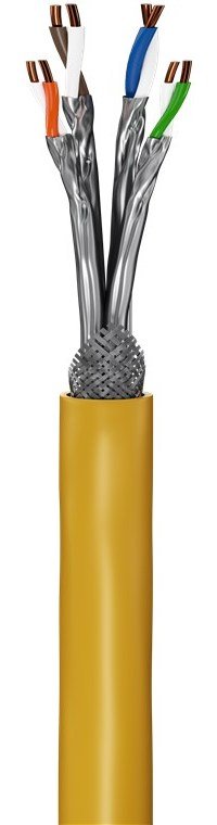 Bobina Cat 8.1 S-Ftp 25m Instalacion Amarillo Awg22/1 Dca Lszh