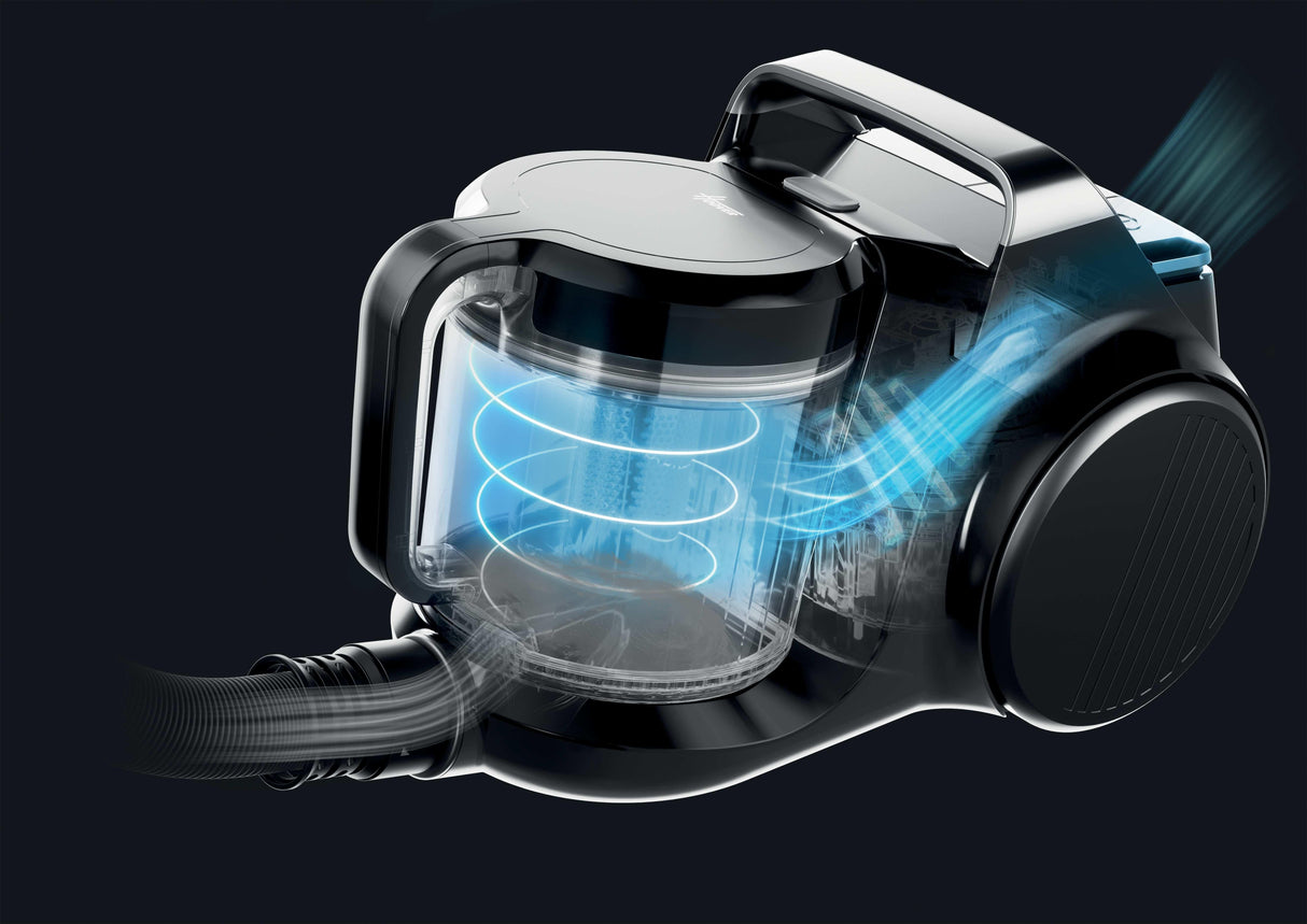 Aspiradora Hoover Hp210p 011, Sin Bolsa, Potencia 800 W, Depósito 2,5 L, Radio De Trabajo 10 M, Negra