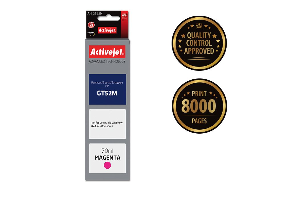 EAN 5901443110750 - Activejet AH-GT52M cartucho de tinta 1 pieza(s) Compatible Alto rendimiento (XL) Magenta imagen 2