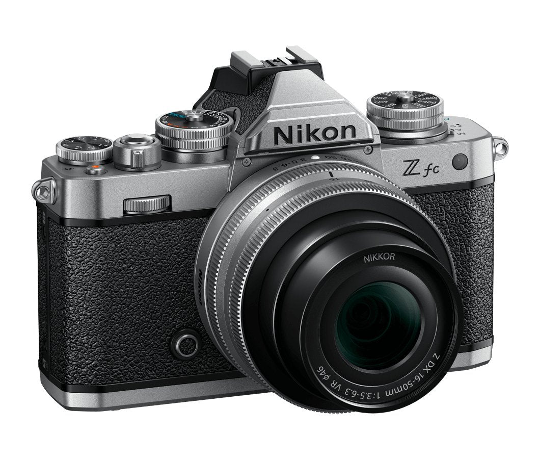 Cámara Evil Nikon Z Fc Con Objetivos Dx 16-50mm Vr Y Dx 50-250 Vr - Negro Plata