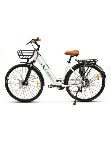 Bicicleta Eléctrica Smatgyro Ebike Sunset White Motor 250w Ruedas 27.5' Blanca