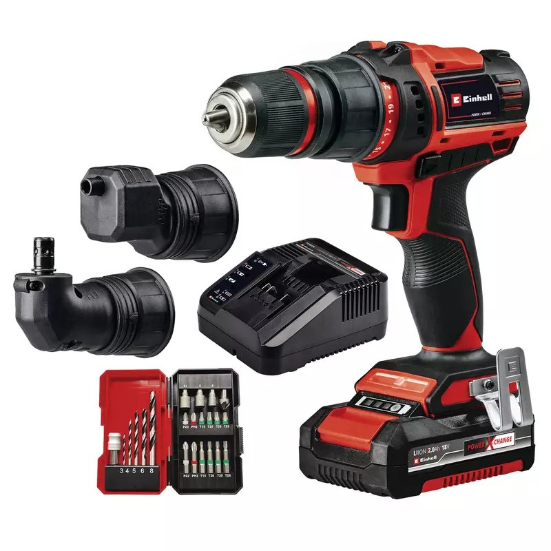 Einhell Akku-Taladro-Set Te-Cd 18/45 3x-Li +22, 18volt 4513990