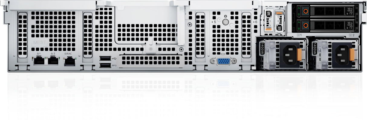 Servidor Dell Poweredge R760xs Se Puede Montar En Bastidor 2u 2 Vías 1 X Xeon Silver 4510 / Hasta 4.1 Ghz Ram 32 Gb Sas Hot-Swap 3.5" Bahía(S) Ssd 480 Gb Matrox G200 Gigabit Ethernet Sin So Monitor: Ninguno Negro Btp Dell Sma