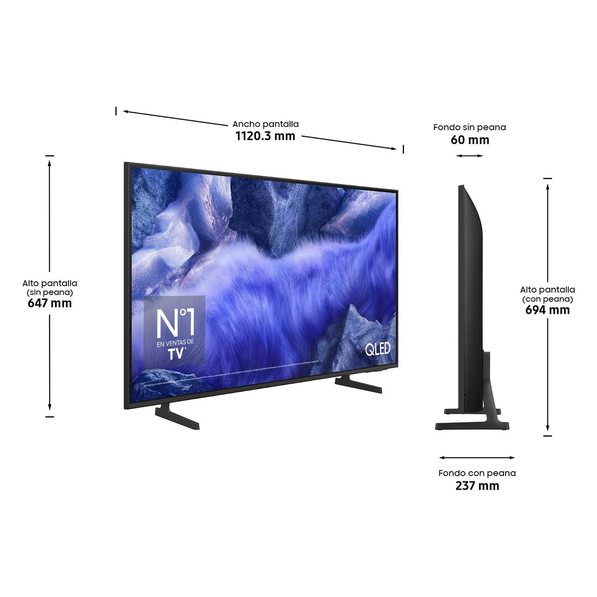 EAN 8806097124368 - Samsung TQ50QEF1AU 127 cm (50") 4K Ultra HD Wifi Gris imagen 12