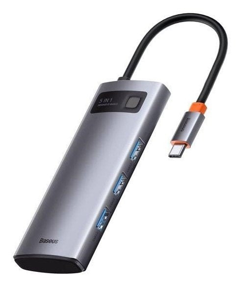 Baseus 5w1 Hub Usb-C Na 3x Usb 3.0 + Hdmi + Usb-C Pd