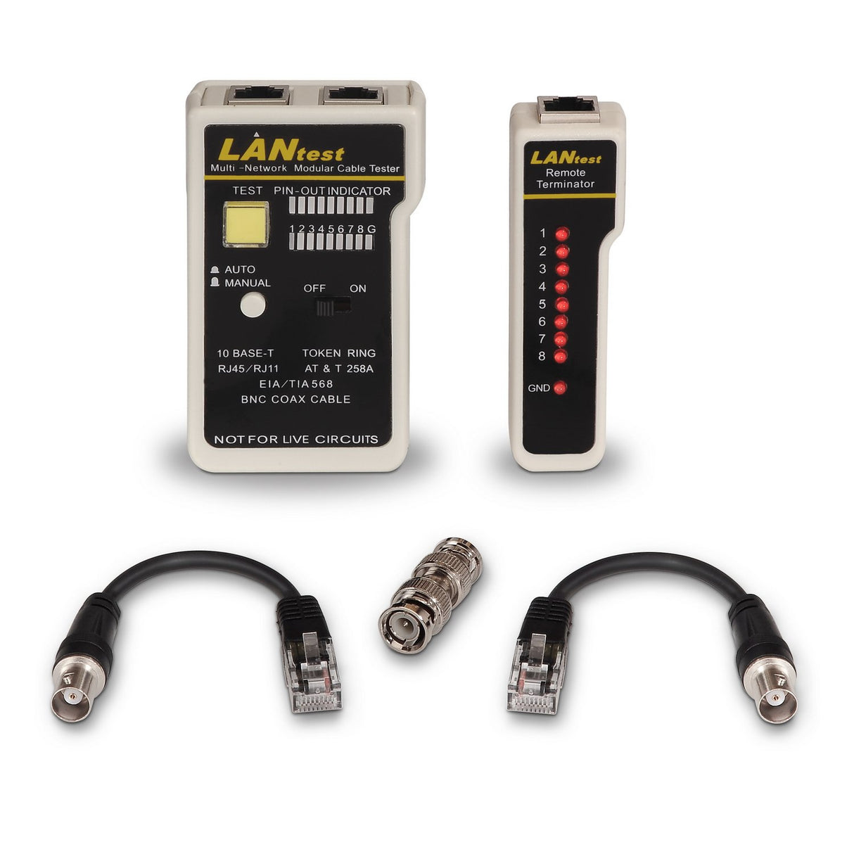 EAN 8436574703139 - AISENS A142-0314 comprobador de cables de red Comprobador de cables UTP/STP Negro, Gris imagen 2