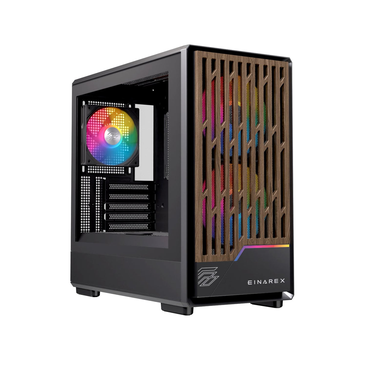 EAN 6977277363654 - Einarex EXCS-PM-400R-B carcasa de ordenador Midi Tower Negro imagen 2