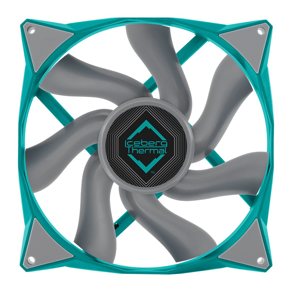 Ventilador Iceberg Thermal Icegale Xtra - 140 Mm Verde Azulado