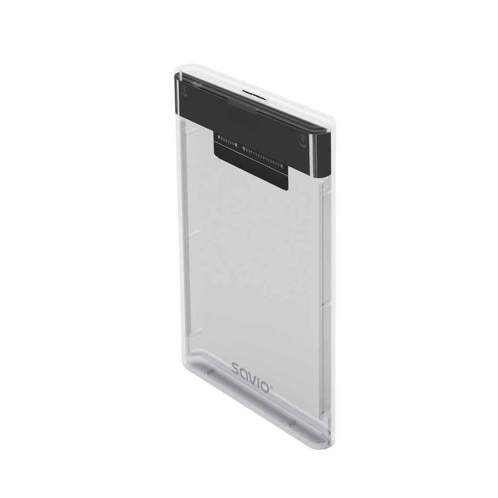 EAN 5901986048176 - Savio AK-66 caja para disco duro externo Carcasa de disco duro/SSD Negro, Transparente 2.5" imagen 2
