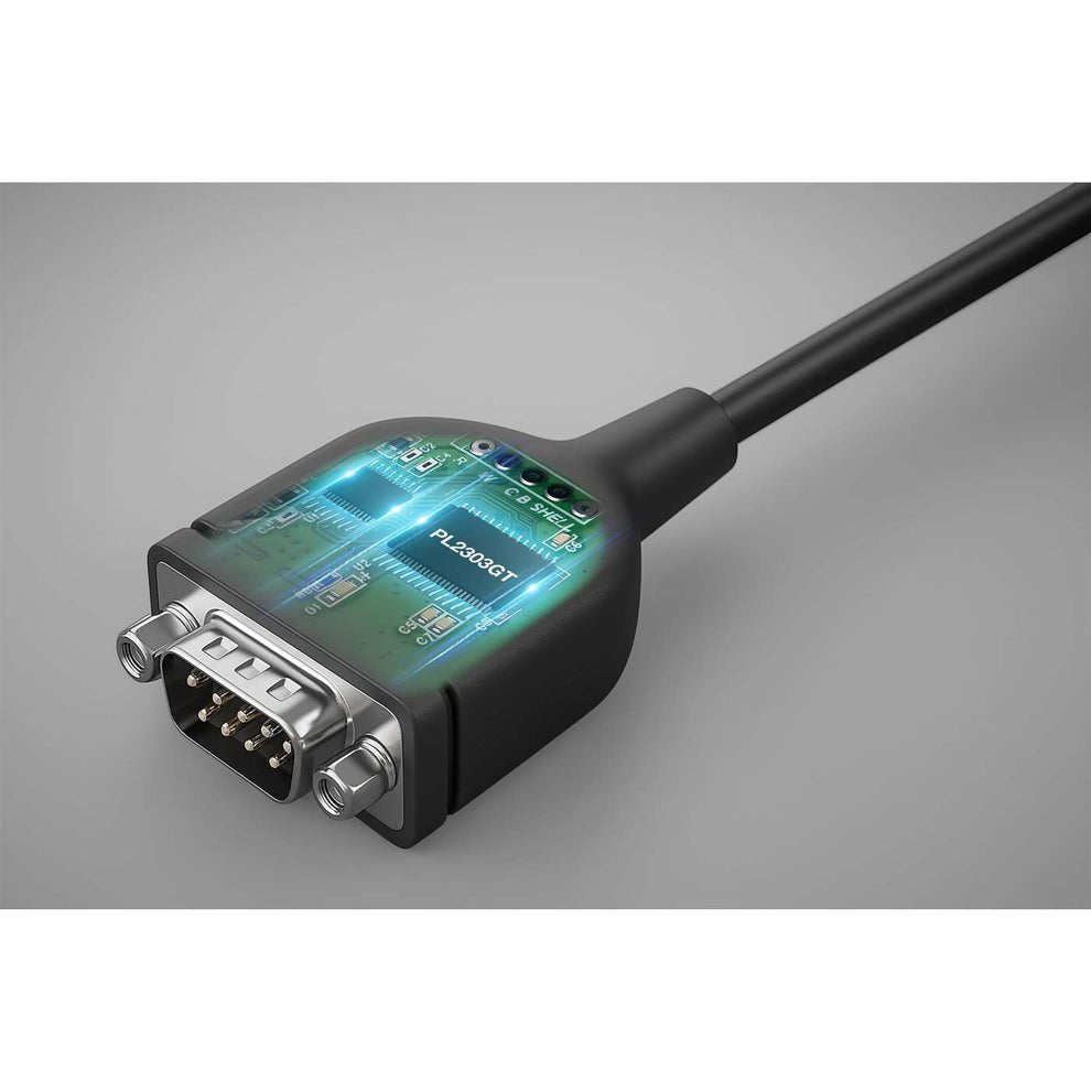 Manhattan Usb-C A Seriell Db9 Rs232 Adaptador Pl2303gt 1m