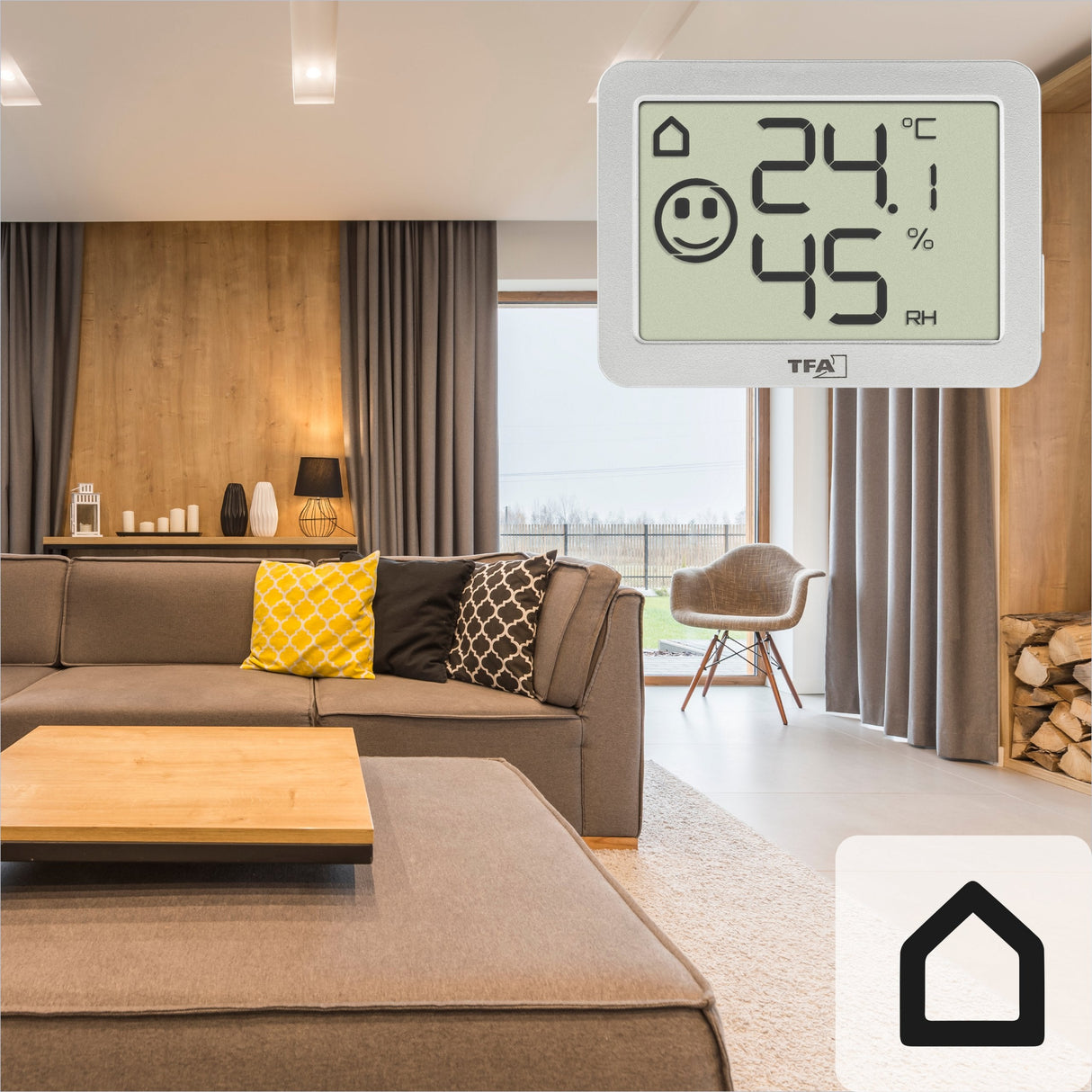 Tfa-Dostmann 30.5055.02 Sensor De Temperatura Y Humedad Interior Independiente Inalámbrico