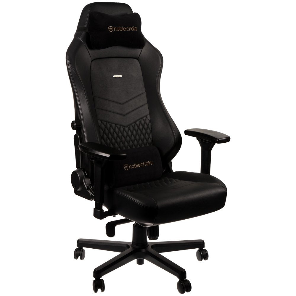 Noblechairs Hero Echtleder Gaming Silla - Negro Negro