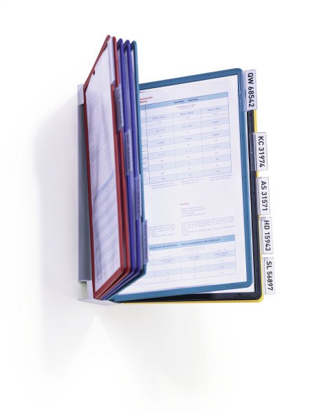 Durable Sichttafelsystem Variowall 10sichttafeln A4 Mehrfbg