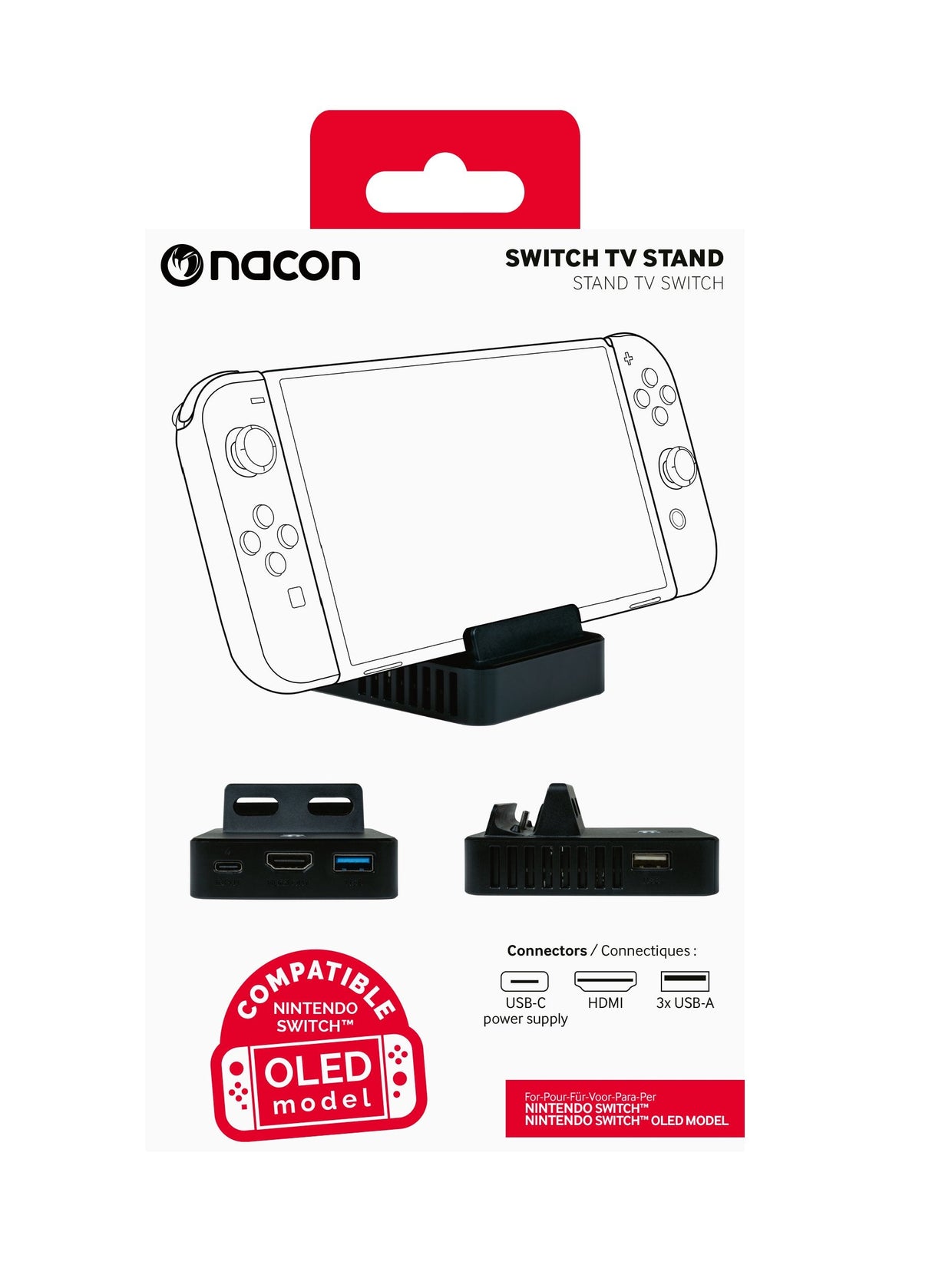 Soporte Tv Nintendo Switch/Oled Negro