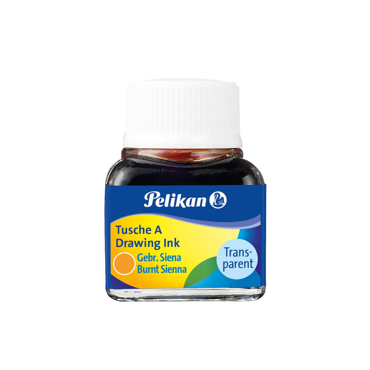 Pelikan Tinta China 523 10ml - Alta Calidad - Resistente Al Agua - Ideal Para Dibujo Y Caligrafia - Color Siena Tostada
