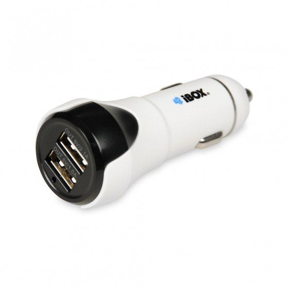 Cargador De Coche Ibox Usb 2.1 + Cch1 + Aromatizador De Coche