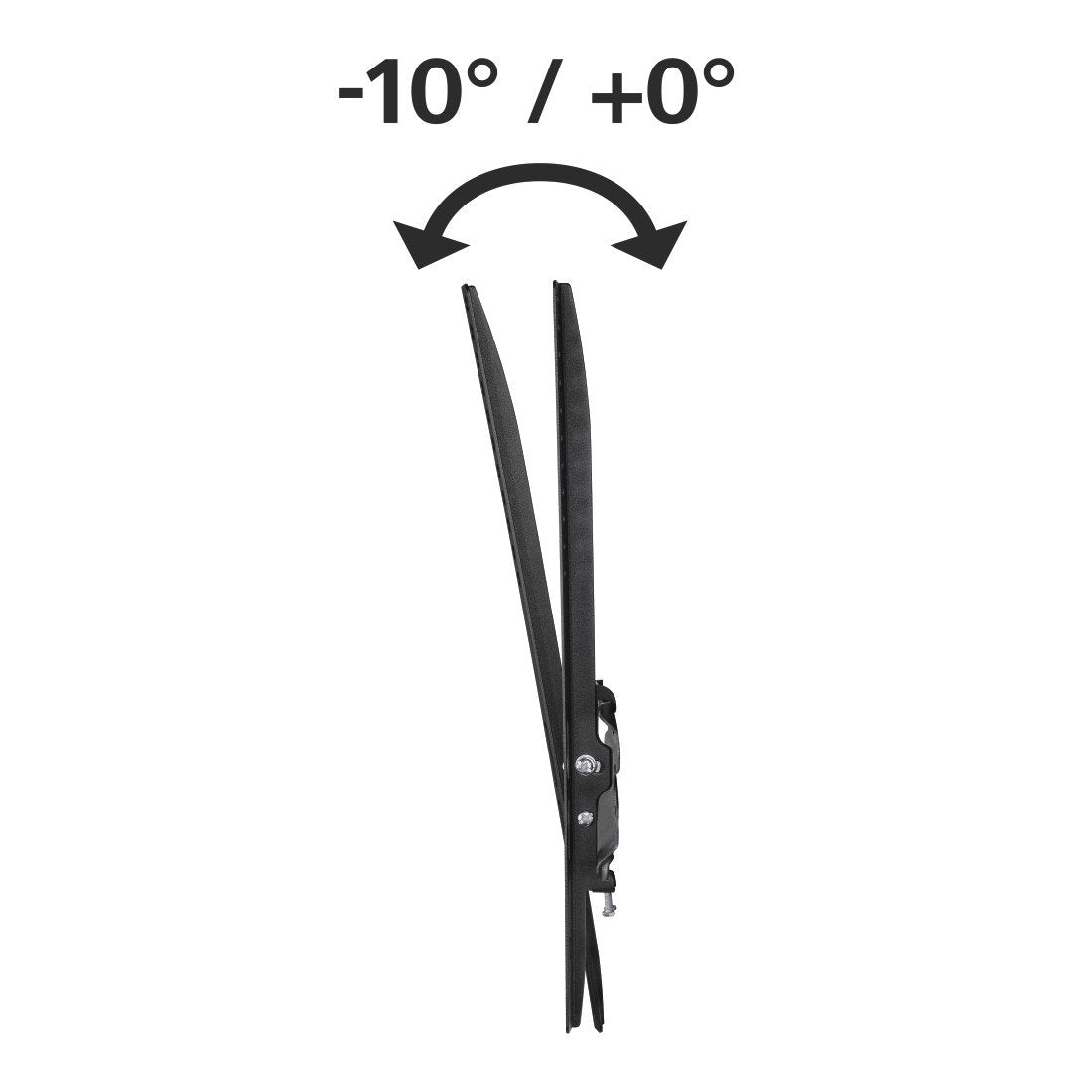 Hama Tilt Tv Wall Bracket Black / Soporte De Pared Para Tv De 32" A 65"
