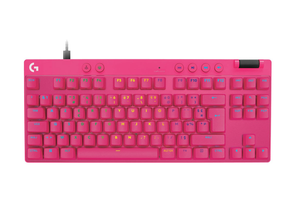 EAN 5099206126497 - Logitech G 920-013249 teclado Juego USB AZERTY Francés Rosa imagen 1