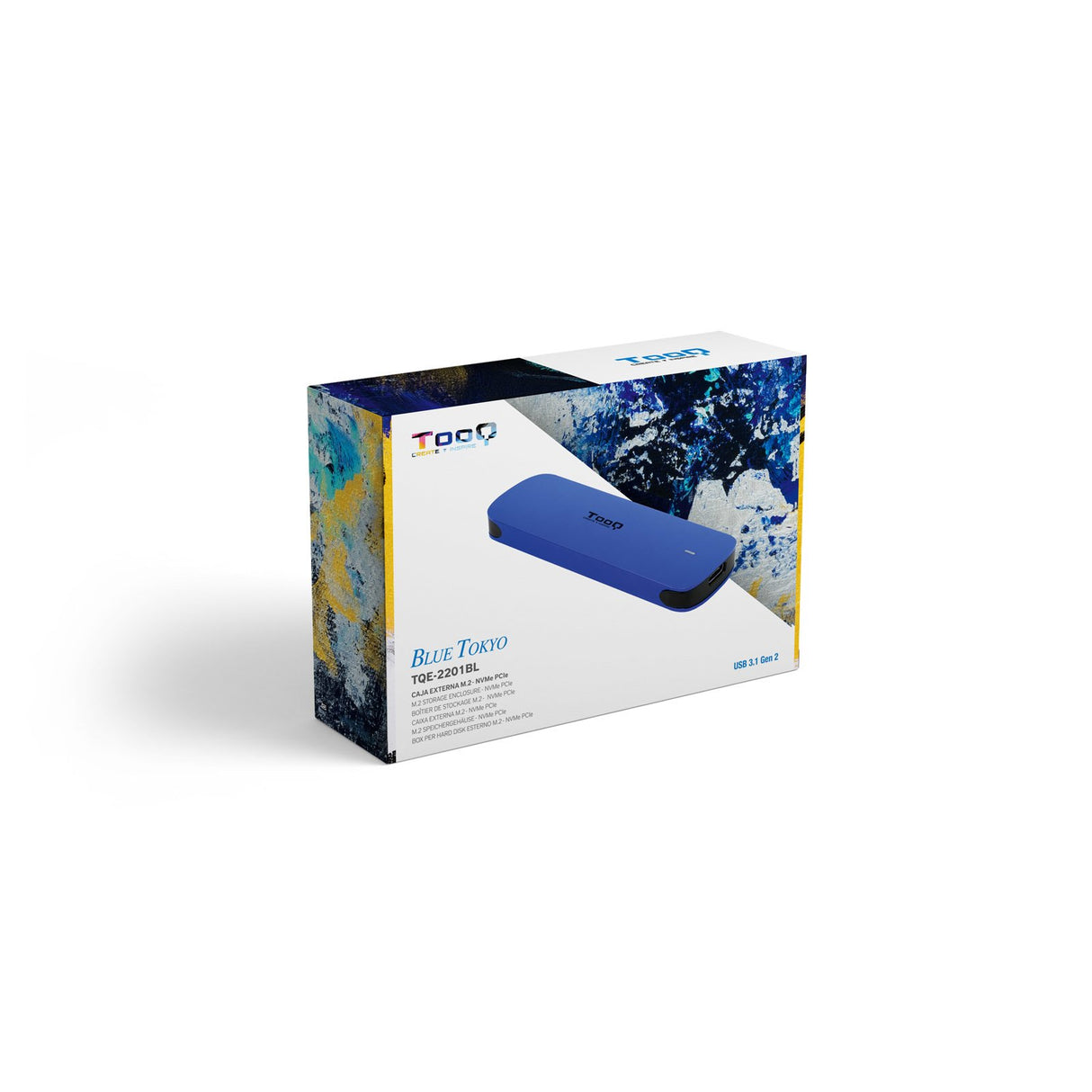 EAN 8433281013933 - TooQ TQE-2201BL caja para disco duro externo Caja externa para unidad de estado sólido (SSD) imagen 3