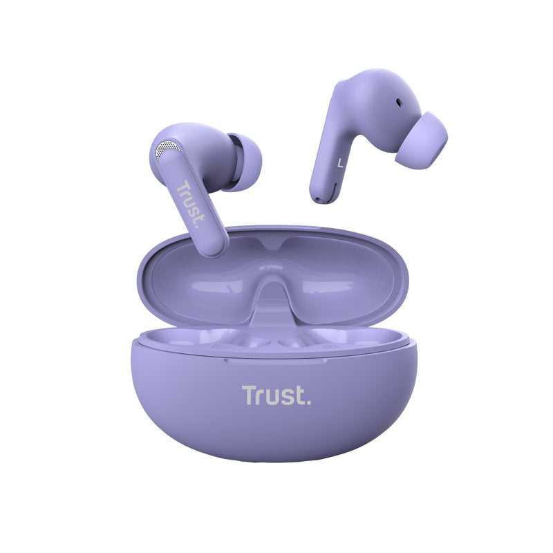 Auriculares Trust Yavi True Wireless Stereo (Tws) Usb Tipo C Bluetooth Púrpura