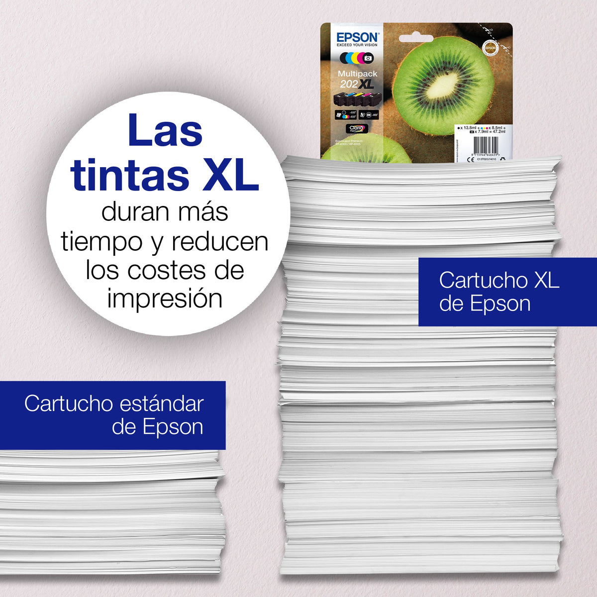 EAN 8715946646268 - Epson Kiwi 202 cartucho de tinta 1 pieza(s) Original Rendimiento estándar Amarillo imagen 4