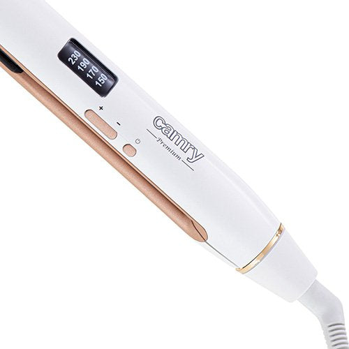 EAN 5903887804042 - Camry Premium CR 2322 Utensilio de peinado Plancha de pelo Caliente Blanco 50 W 1,8 m imagen 6