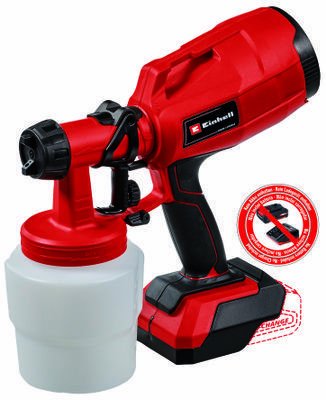 Einhell Sistema De Pulverización De Pintura A Batería Tc-Sy 18/60 Li-Solo, Pistola Pulverizadora 4260025