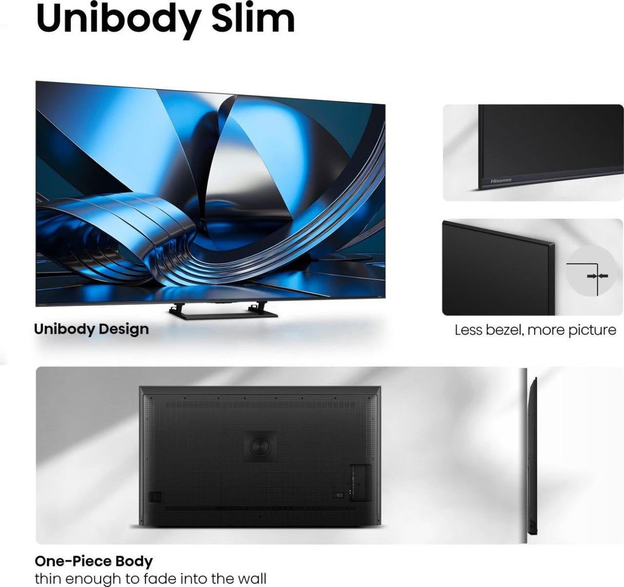 165,1 Cm (65") 3840 X 2160 Pixel Hisense Germany Gmbh 20018725 16:9 4k Ultra Hd Uled 8 Ms Smarttv Hdmi Vesa 400 X 300 Mm Lan Wifi Speaker Vidaa