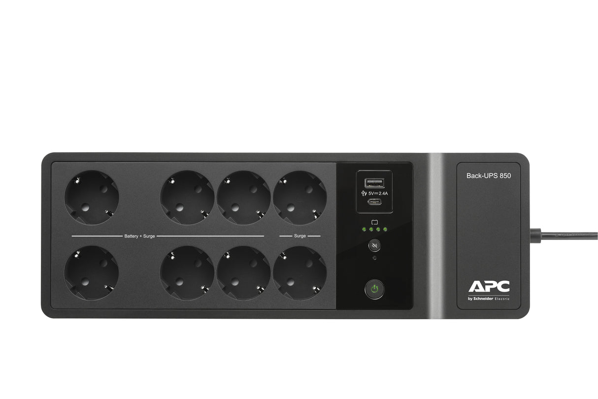 Apc Back-Ups Be850g2-Gr 850 Va Y 520 Vatios, 230 V, Salida 8x