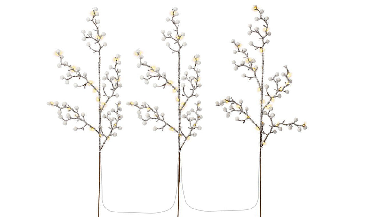 Juego De 3 Árboles De Luz Con 75 Led
Con Función De Temporizador, Blanco Cálido (3000 K), Alimentado Por Batería, Para Uso Inter